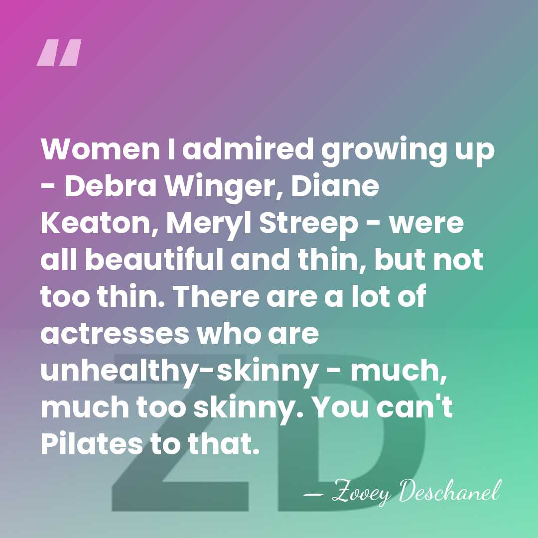 Women I admired growing up - Debra Winger, Diane Keaton, Meryl Streep&hellip; - Zooey Deschanel