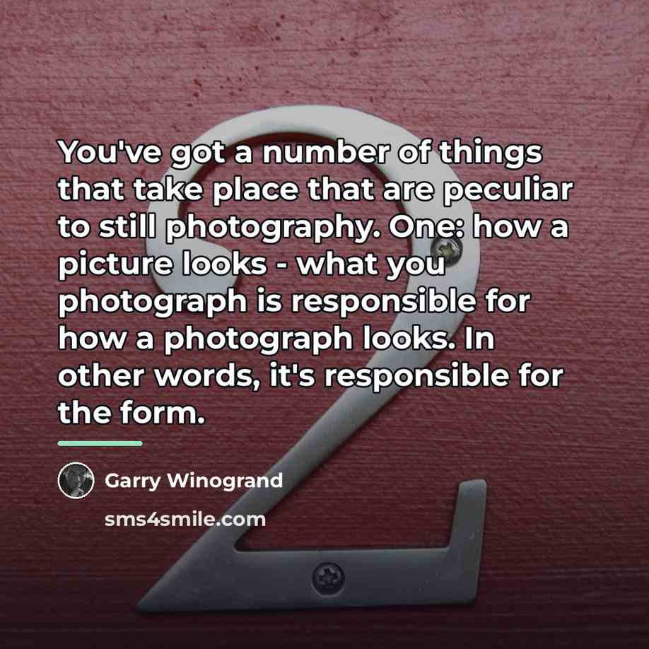 “You've got a number of things that take place that…” quote by Garry Winogrand