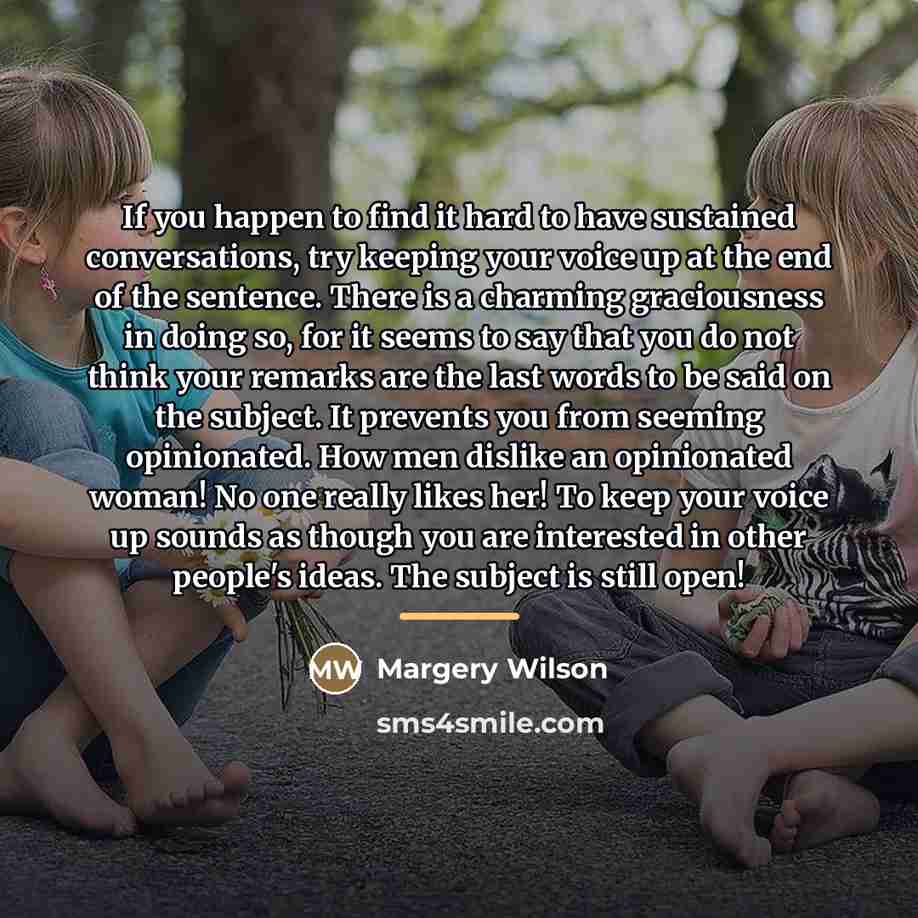 “If you happen to find it hard to have sustained…” quote by Margery Wilson