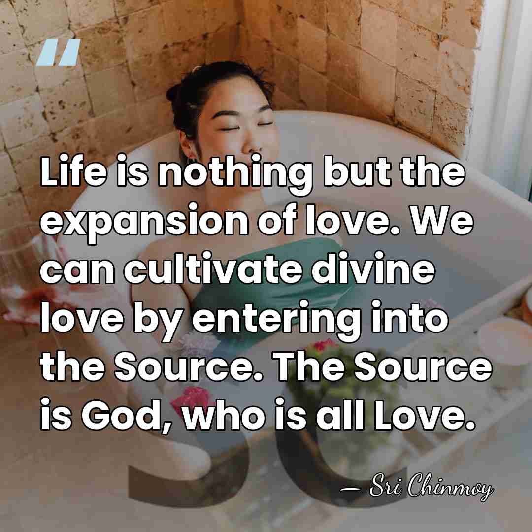Life is nothing but the expansion of love. We can cultivate divine&hellip; - Sri Chinmoy