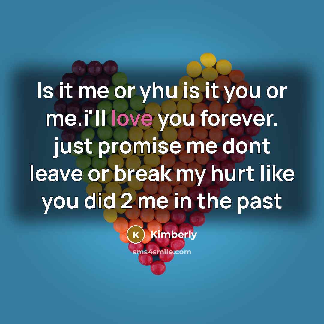 “Is it me or yhu is it you or me.i'll…” quote by Kimberly