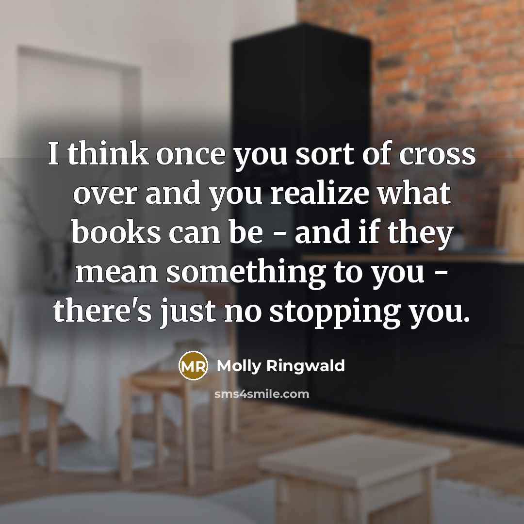 “I think once you sort of cross over and you…” quote by Molly Ringwald