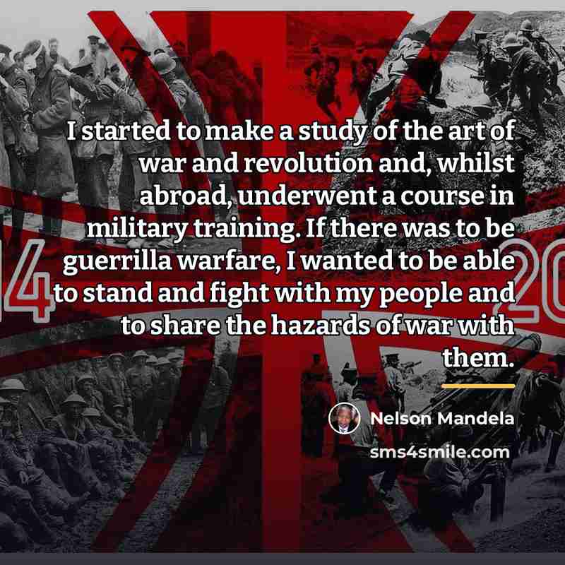“I started to make a study of the art of…” quote by Nelson Mandela