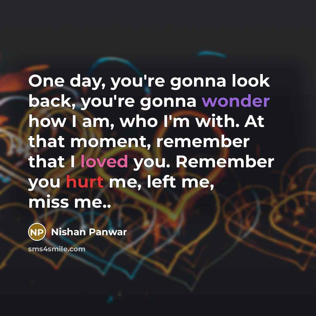 “One day, you're gonna look back, you're gonna wonder how…” quote by Nishan Panwar