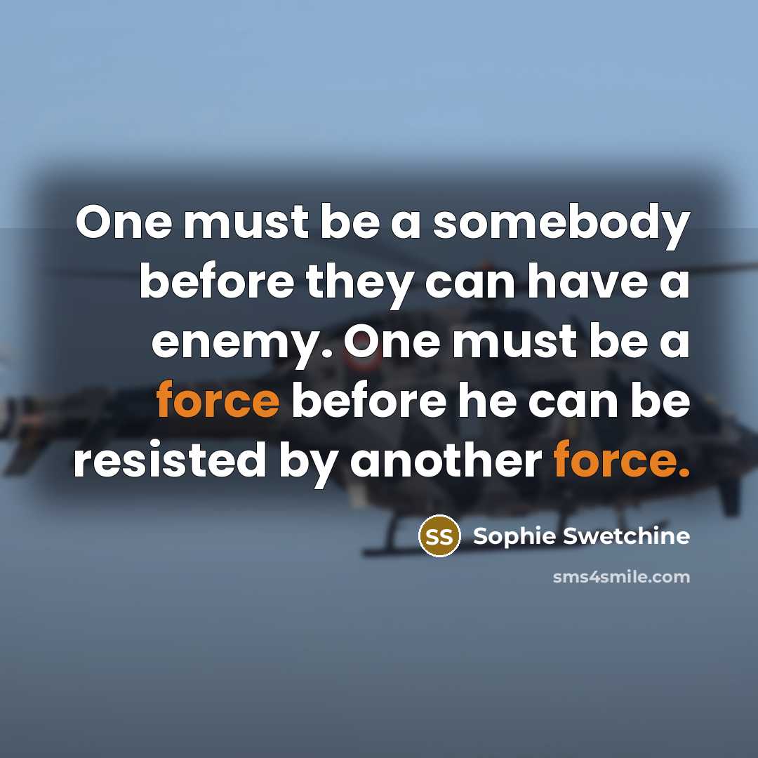 “One must be a somebody before they can have a…” quote by Sophie Swetchine