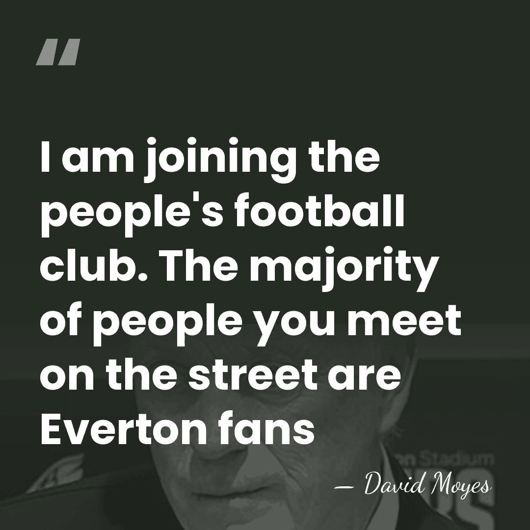 I am joining the people's football club. The majority of people you&hellip; - David Moyes