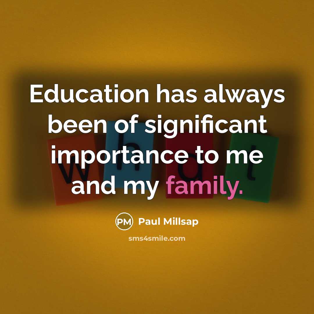 “Education has always been of significant importance to me and…” quote by Paul Millsap