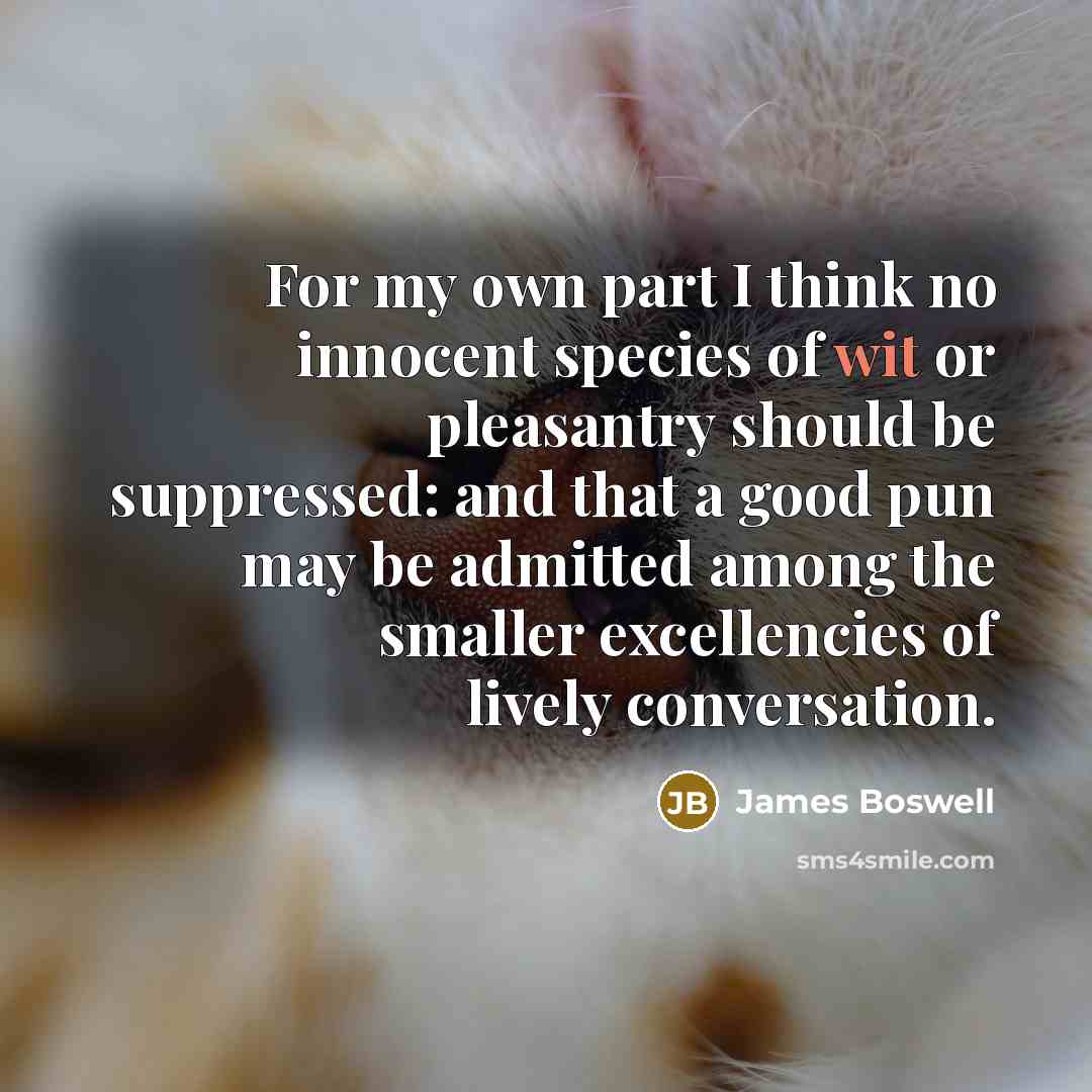 “For my own part I think no innocent species of…” quote by James Boswell