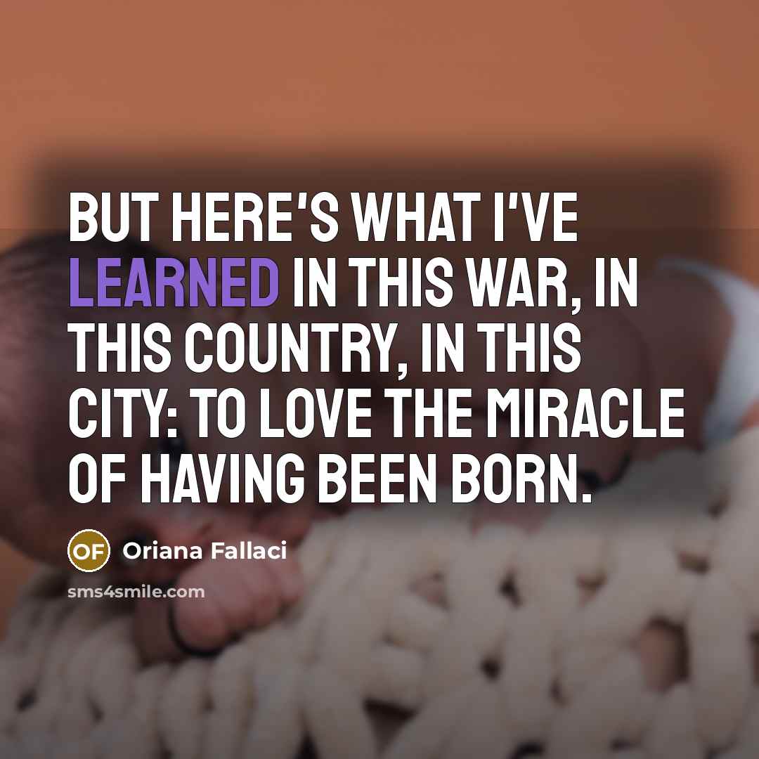 “But here's what I've learned in this war, in this…” quote by Oriana Fallaci