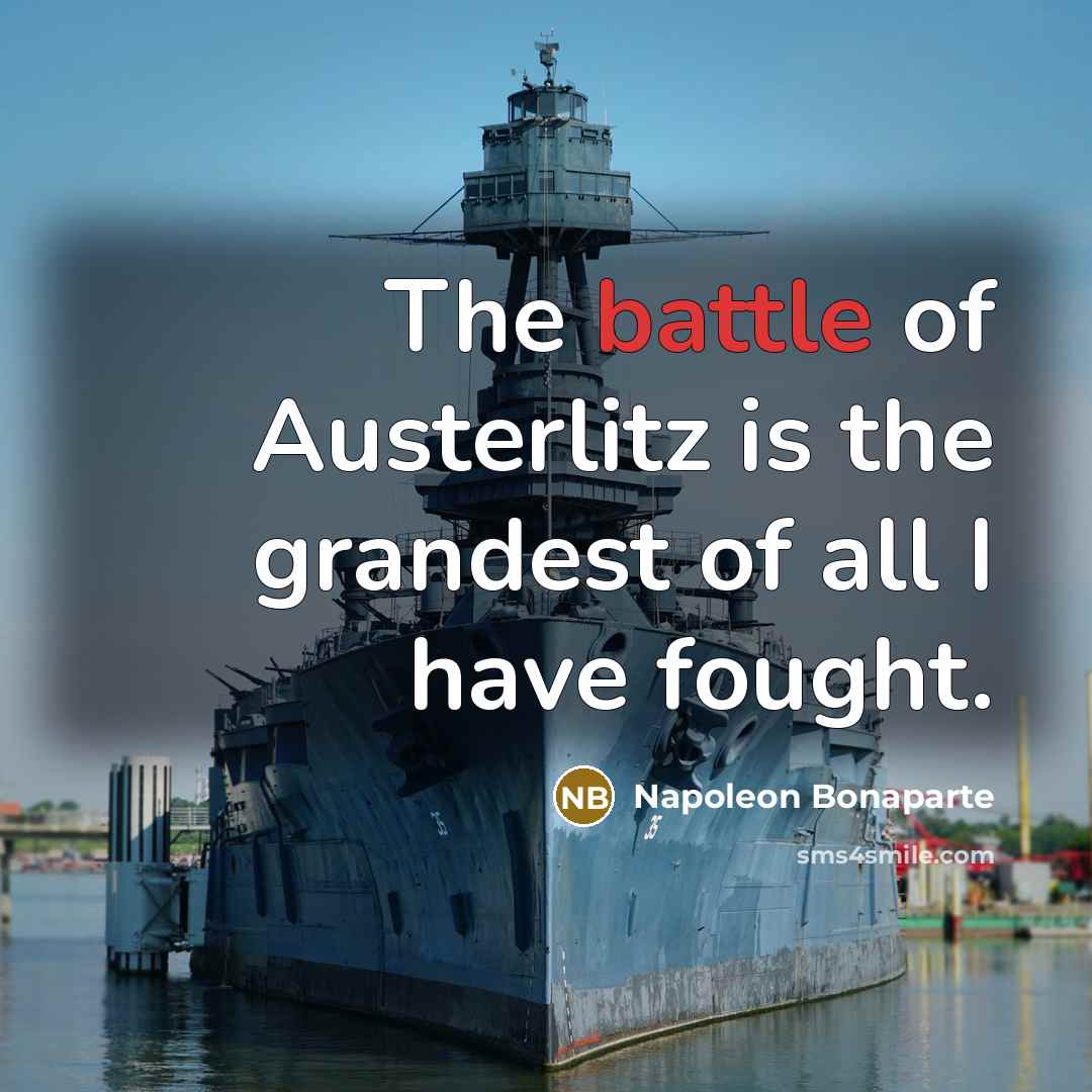 “The battle of Austerlitz is the grandest of all I…” quote by Napoleon Bonaparte