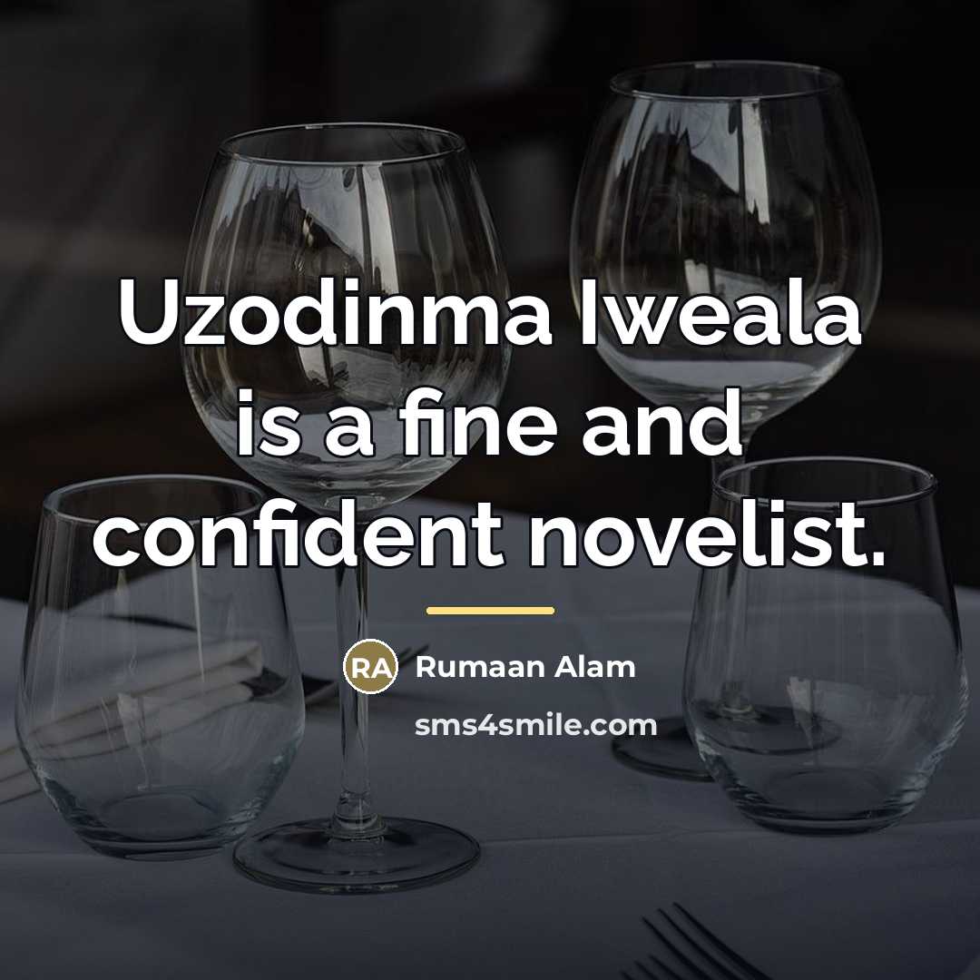 “Uzodinma Iweala is a fine and confident novelist.…” quote by Rumaan Alam