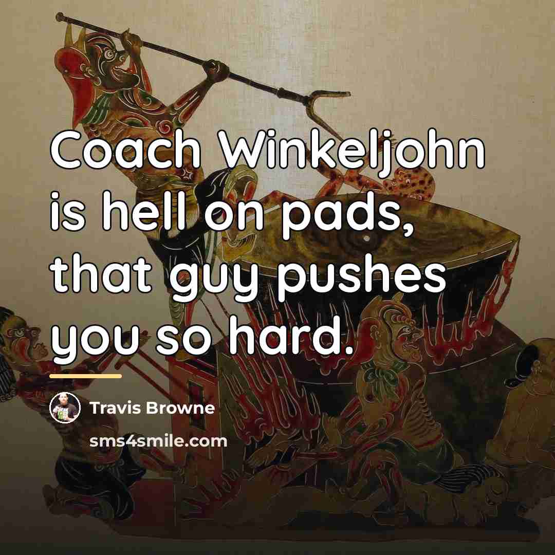 “Coach Winkeljohn is hell on pads, that guy pushes you…” quote by Travis Browne