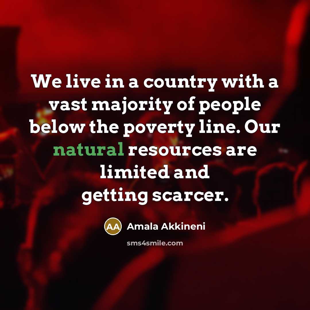“We live in a country with a vast majority of…” quote by Amala Akkineni