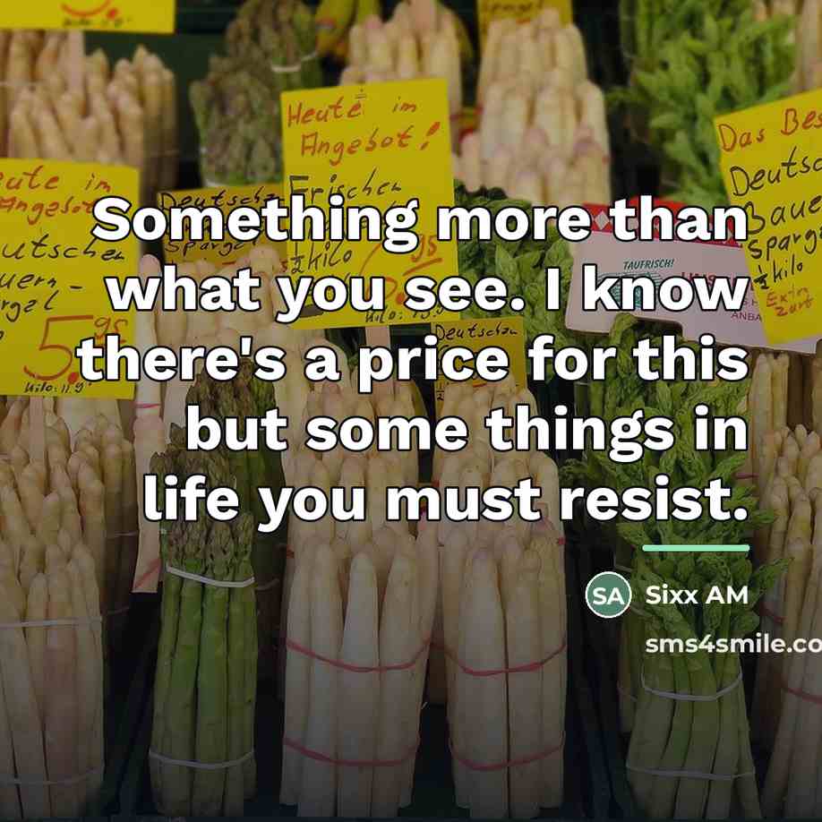 “Something more than what you see. I know there's a…” quote by Sixx AM