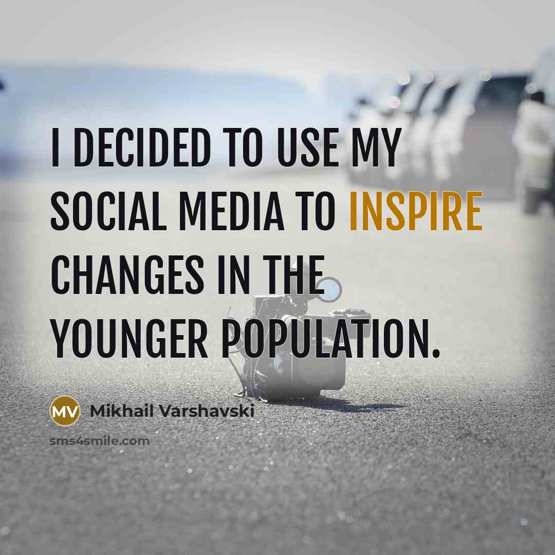 “I decided to use my social media to inspire changes…” quote by Mikhail Varshavski