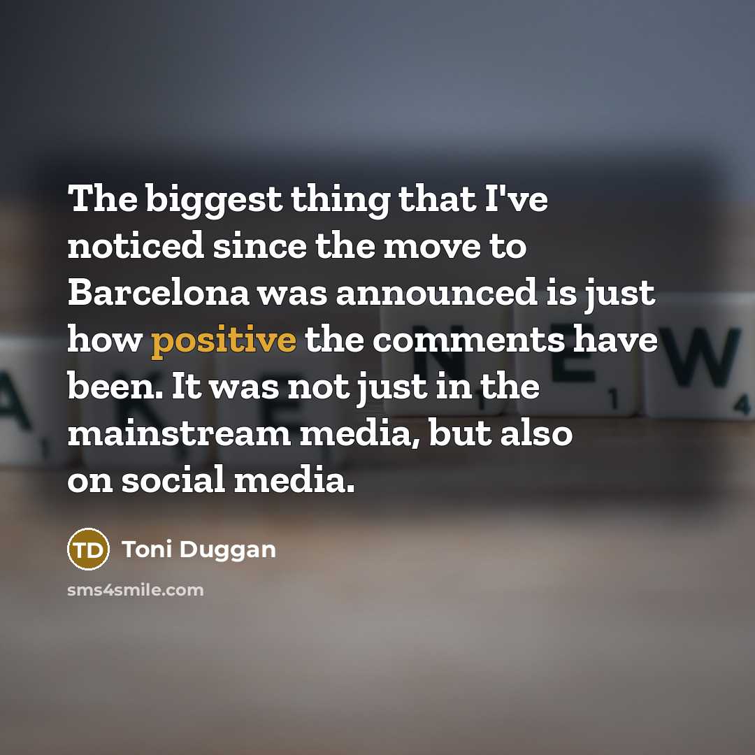 “The biggest thing that I've noticed since the move to…” quote by Toni Duggan