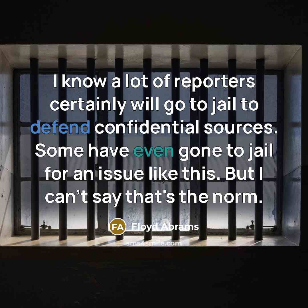 “I know a lot of reporters certainly will go to…” quote by Floyd Abrams