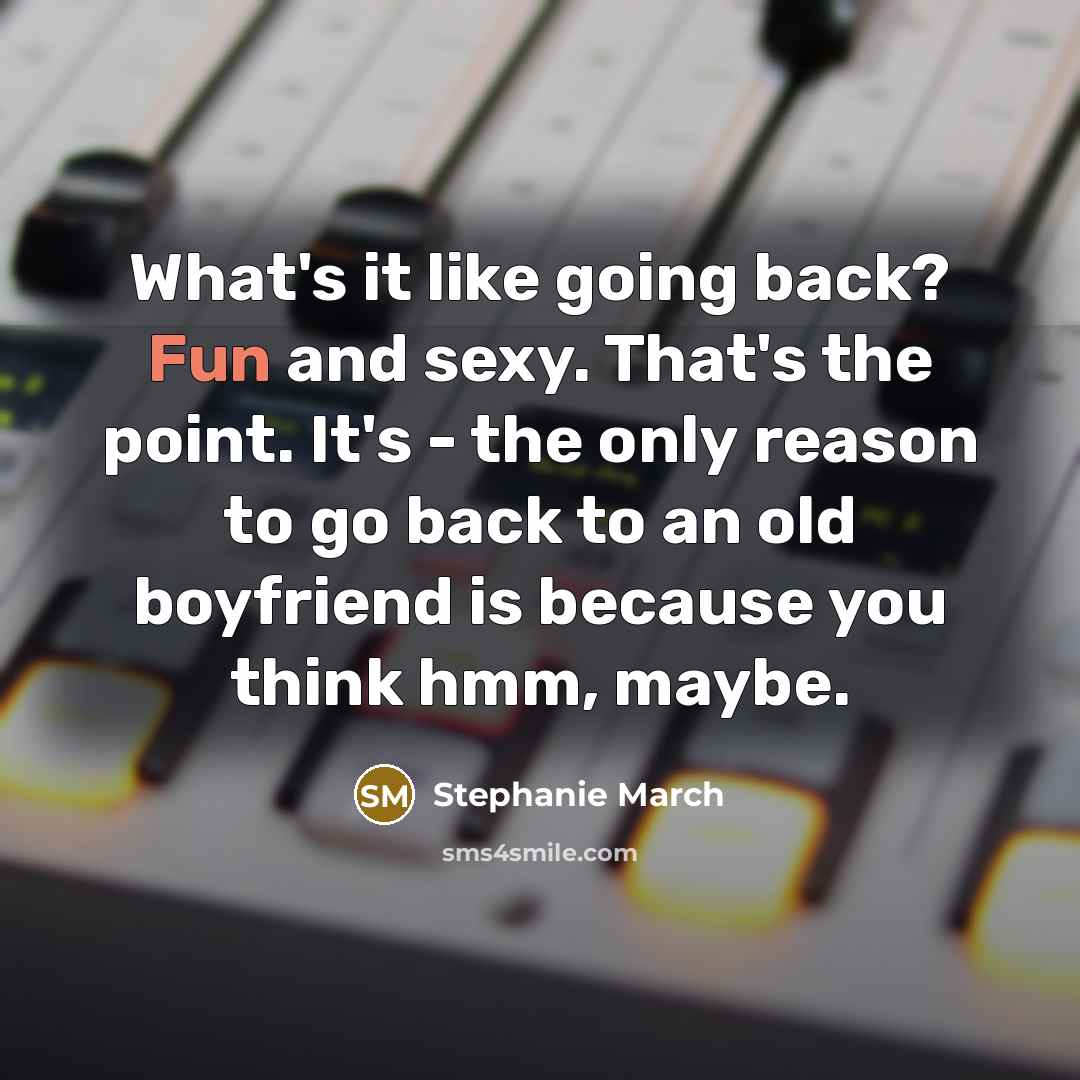 “What's it like going back? Fun and sexy. That's the…” quote by Stephanie March
