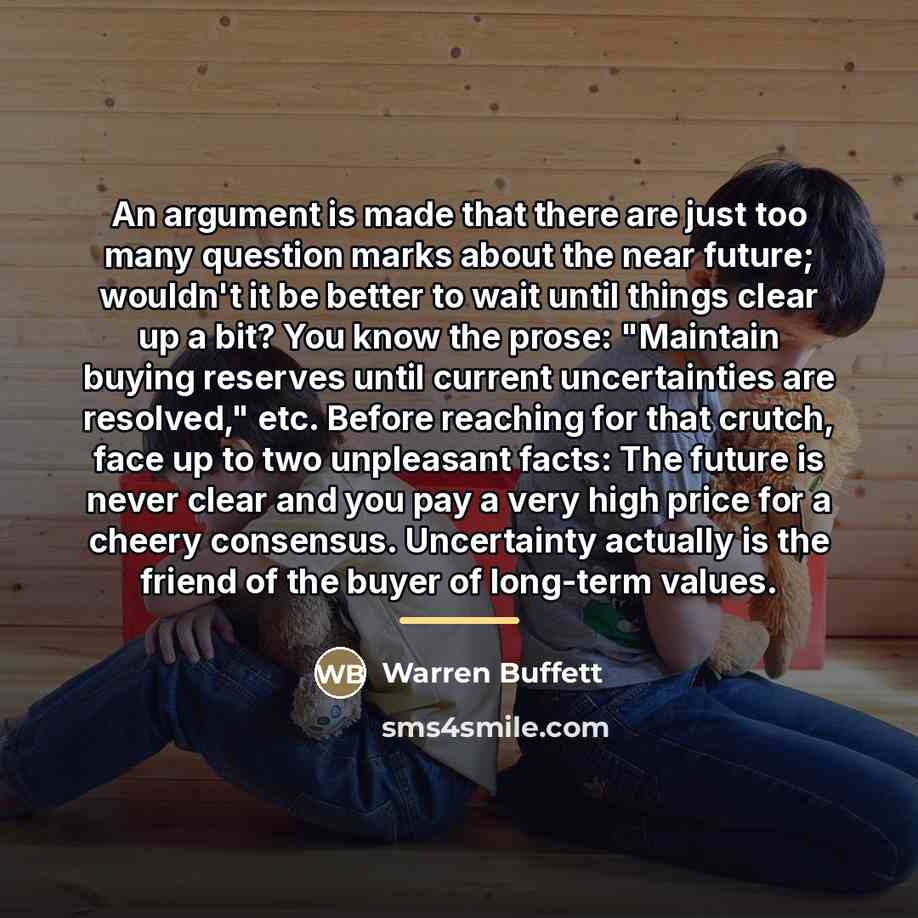 “An argument is made that there are just too many…” quote by Warren Buffett