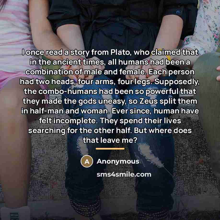 “I once read a story from Plato, who claimed that…” quote by Anonymous
