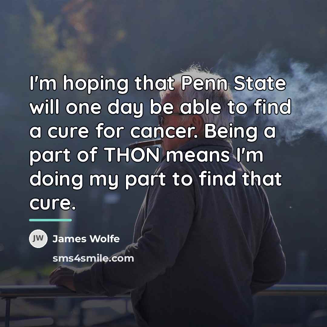 “I'm hoping that Penn State will one day be able…” quote by James Wolfe