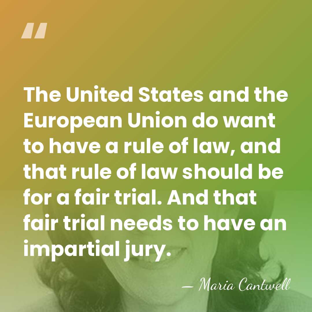 The United States and the European Union do want to have a&hellip; - Maria Cantwell