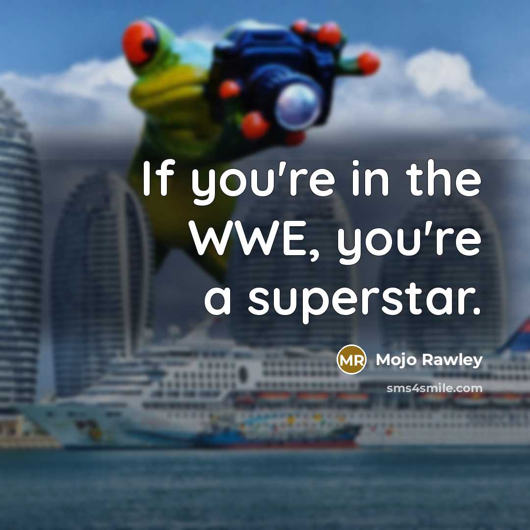 “If you're in the WWE, you're a superstar.…” quote by Mojo Rawley