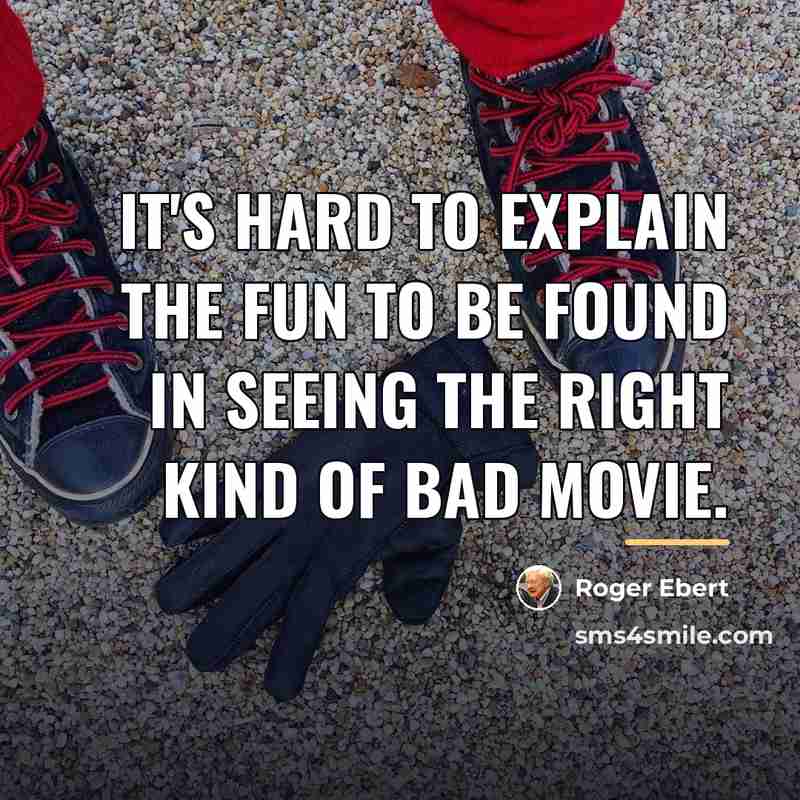 “It's hard to explain the fun to be found in…” quote by Roger Ebert