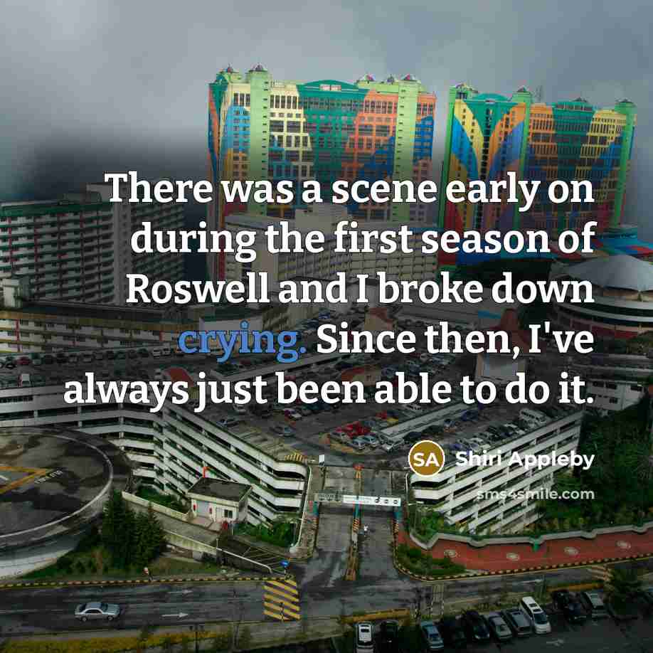 “There was a scene early on during the first season…” quote by Shiri Appleby