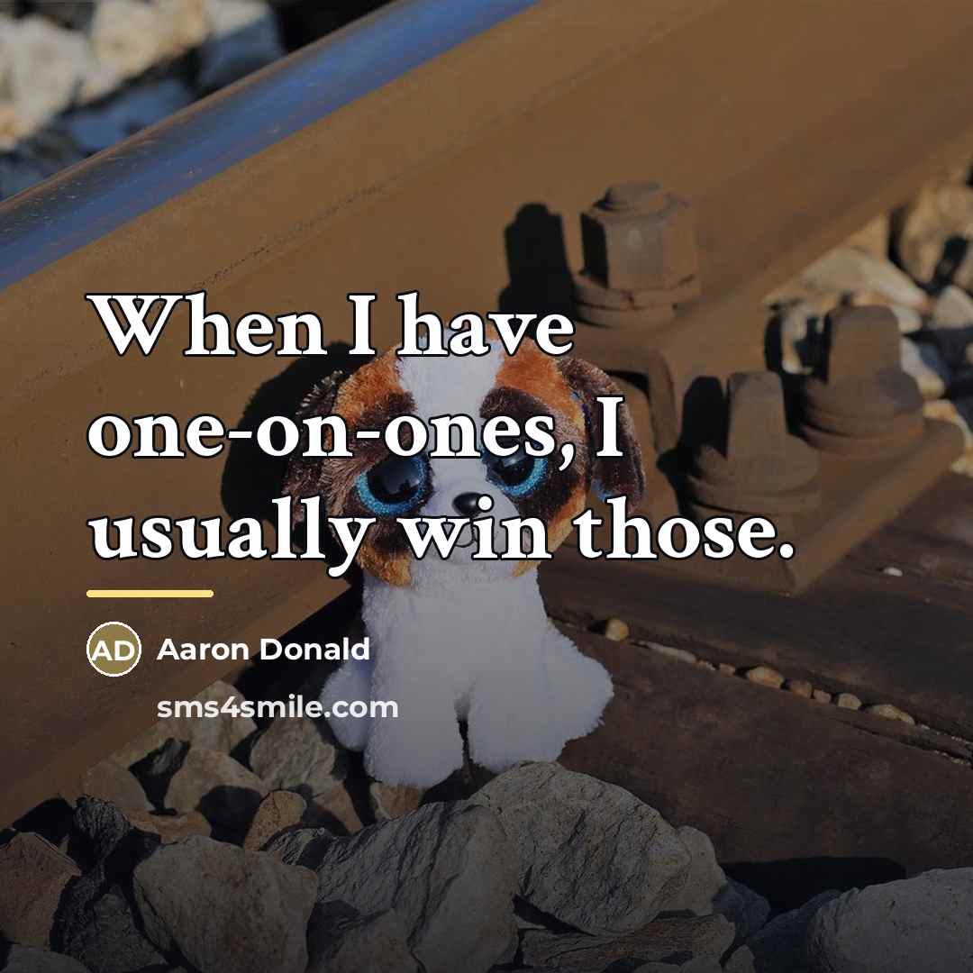 “When I have one-on-ones, I usually win those.…” quote by Aaron Donald