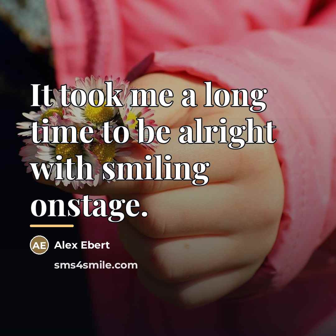 “It took me a long time to be alright with…” quote by Alex Ebert