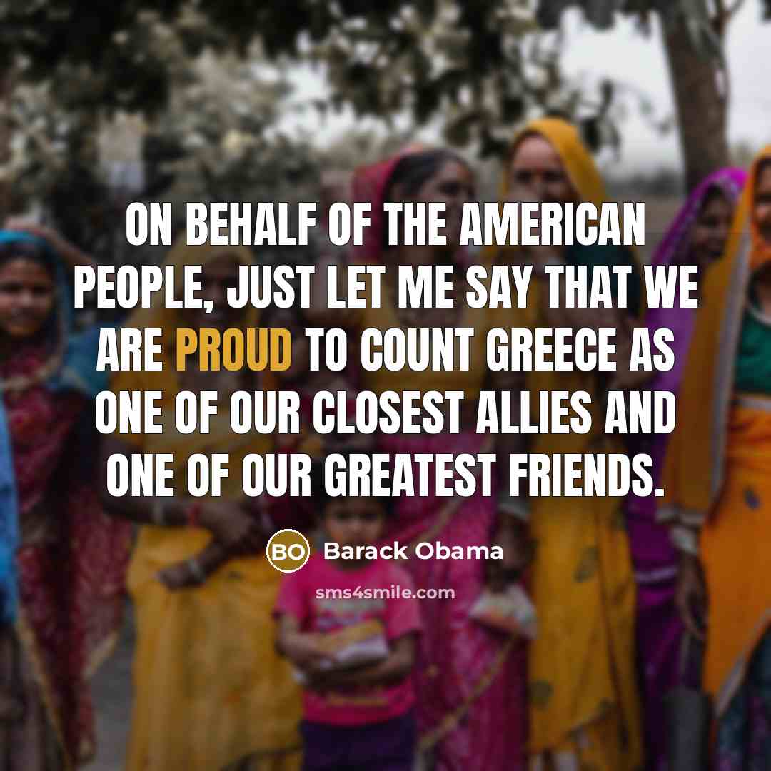 “On behalf of the American people, just let me say…” quote by Barack Obama