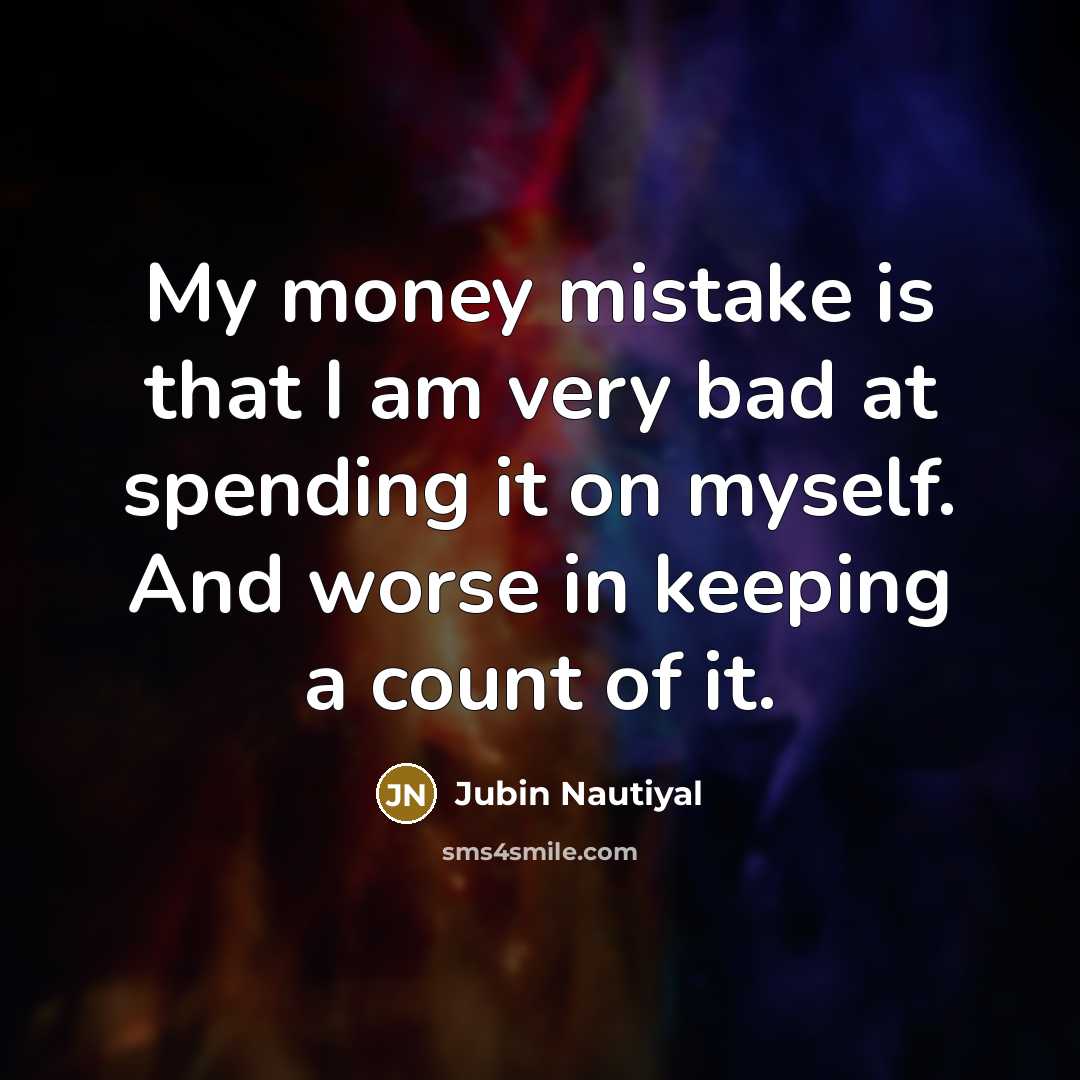 “My money mistake is that I am very bad at…” quote by Jubin Nautiyal