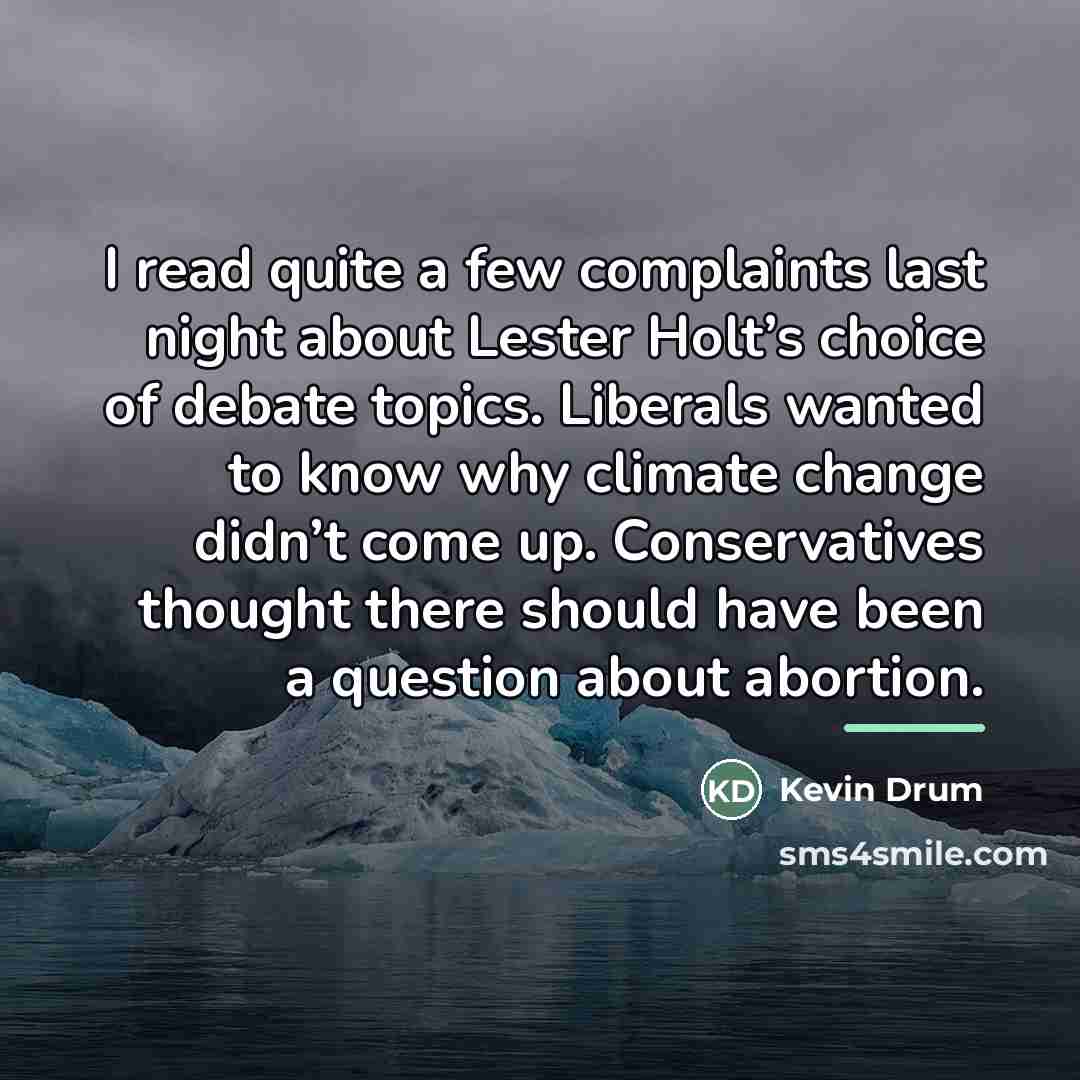“I read quite a few complaints last night about Lester…” quote by Kevin Drum