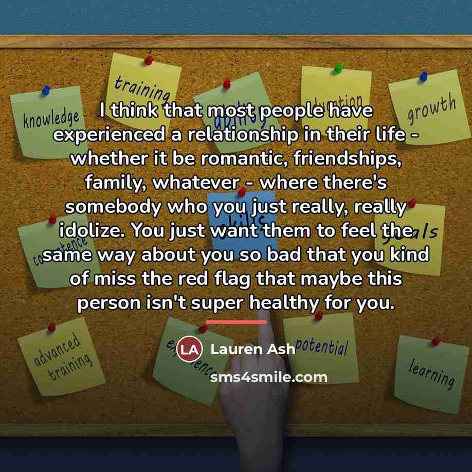 “I think that most people have experienced a relationship in…” quote by Lauren Ash