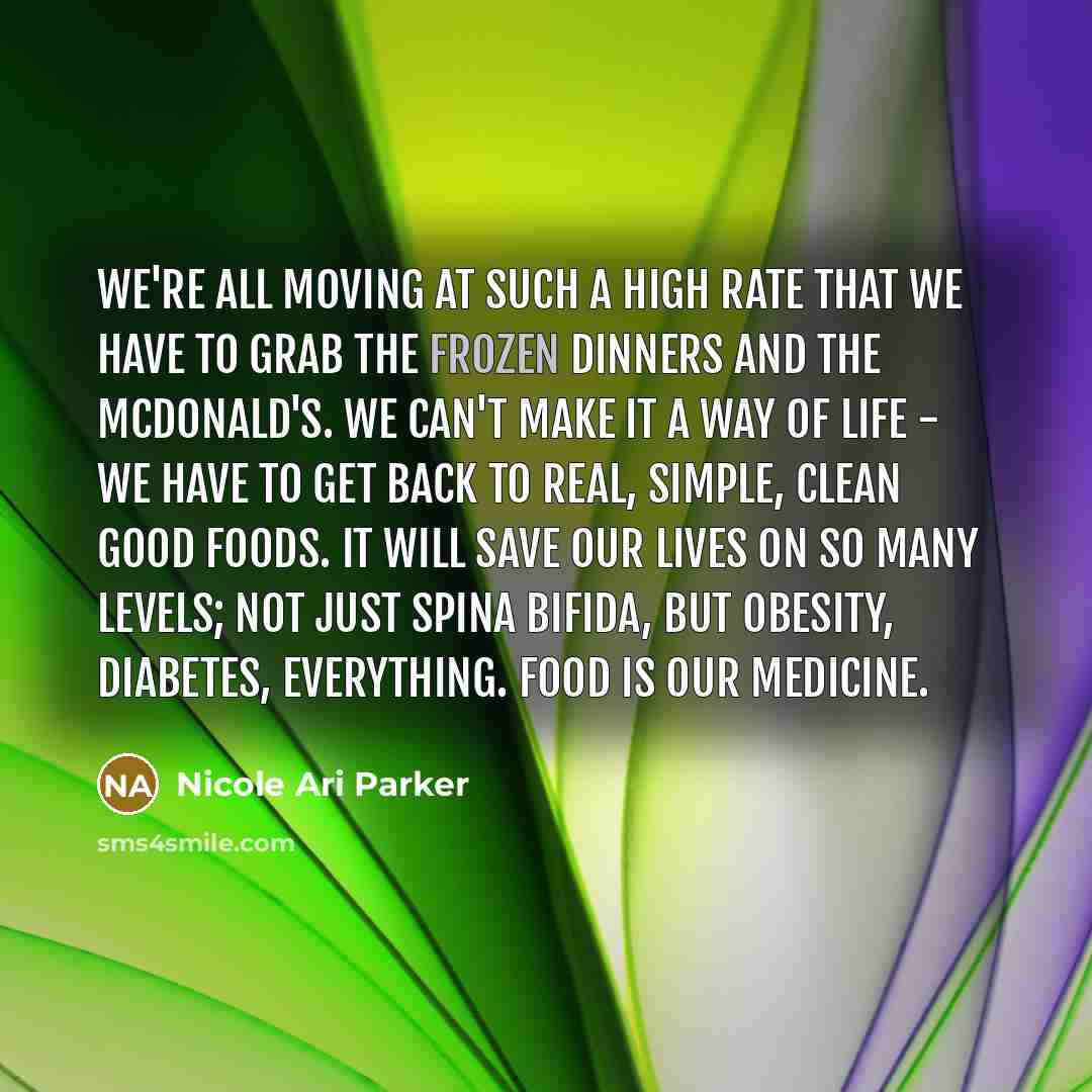 “We're all moving at such a high rate that we…” quote by Nicole Ari Parker