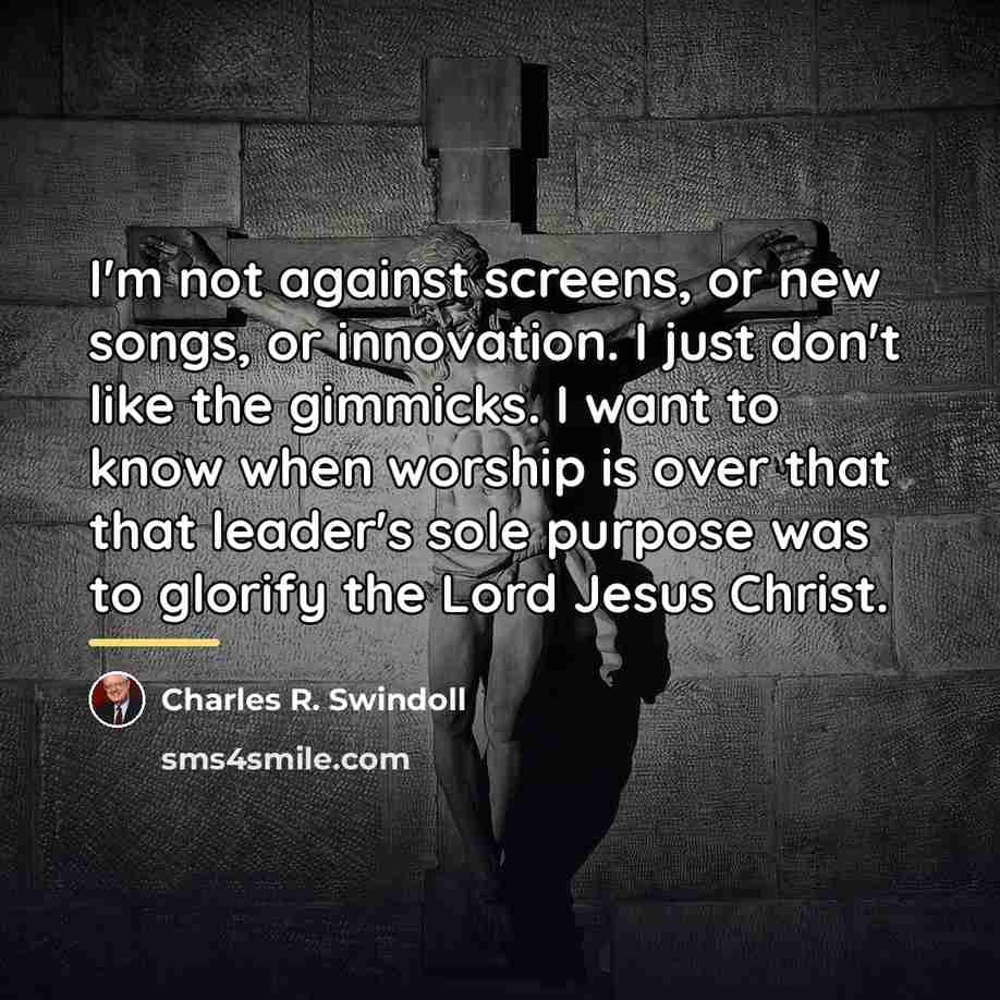 “I'm not against screens, or new songs, or innovation. I…” quote by Charles R. Swindoll