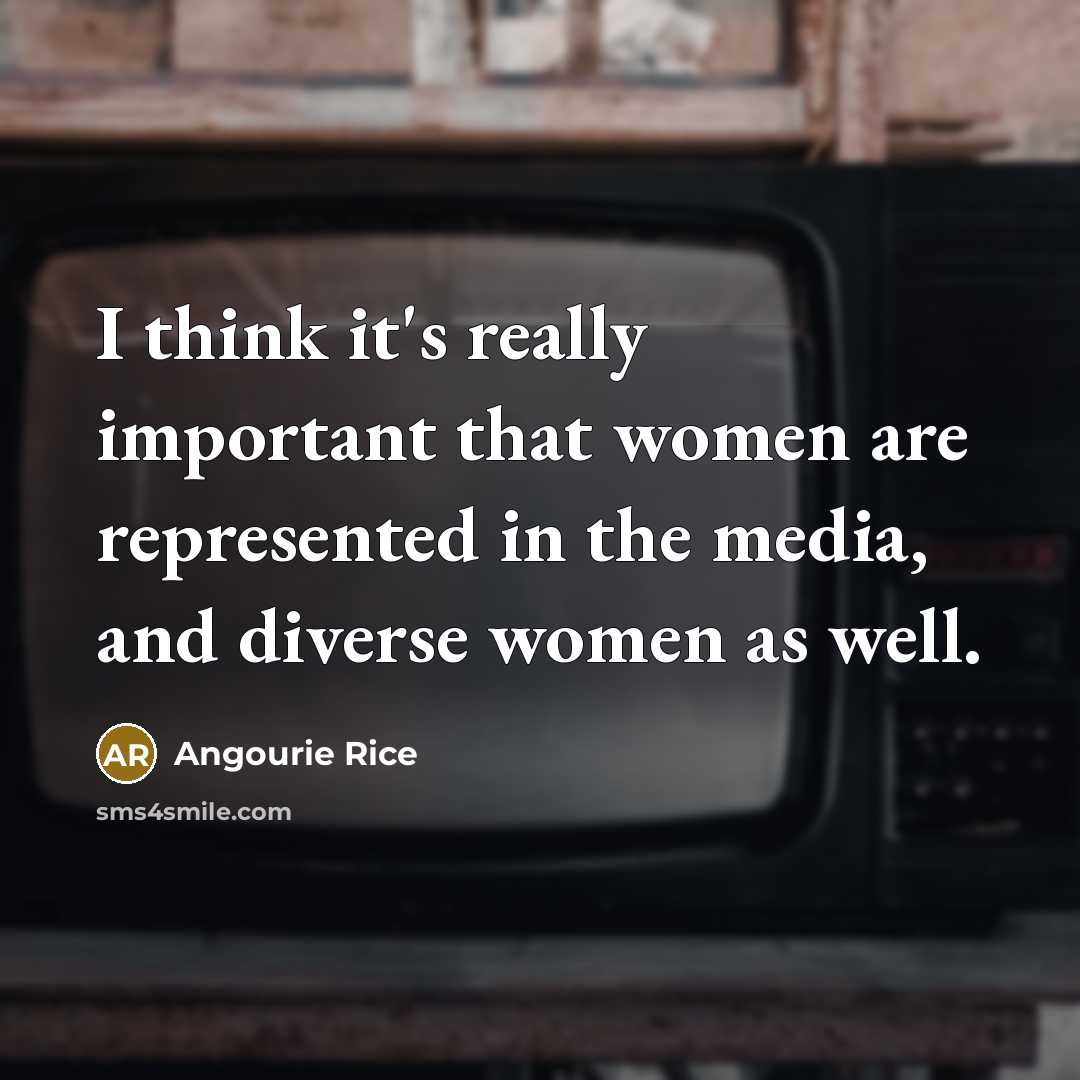 “I think it's really important that women are represented in…” quote by Angourie Rice