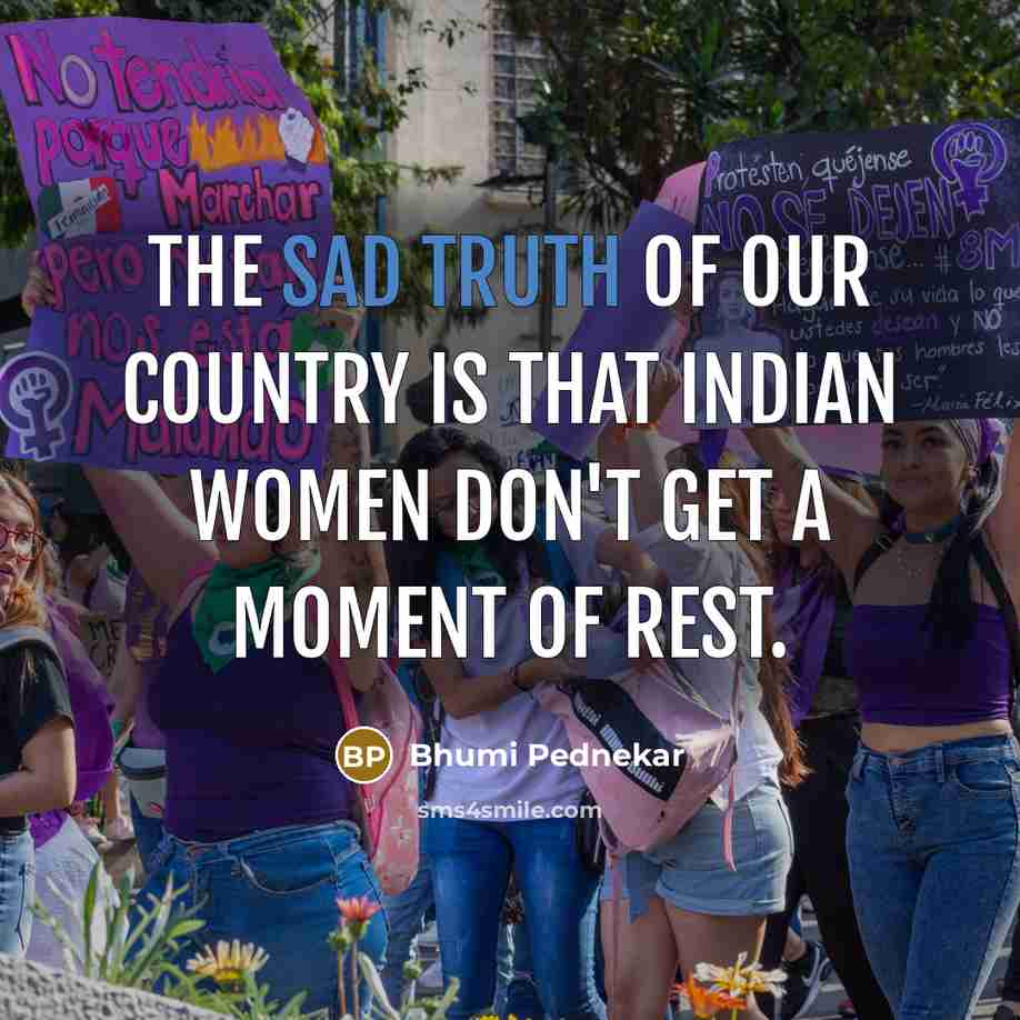 “The sad truth of our country is that Indian women…” quote by Bhumi Pednekar