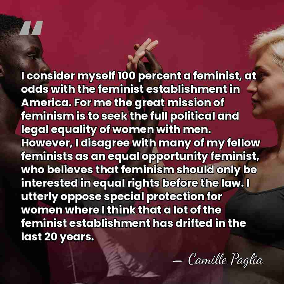 I consider myself 100 percent a feminist, at odds with the feminist&hellip; - Camille Paglia