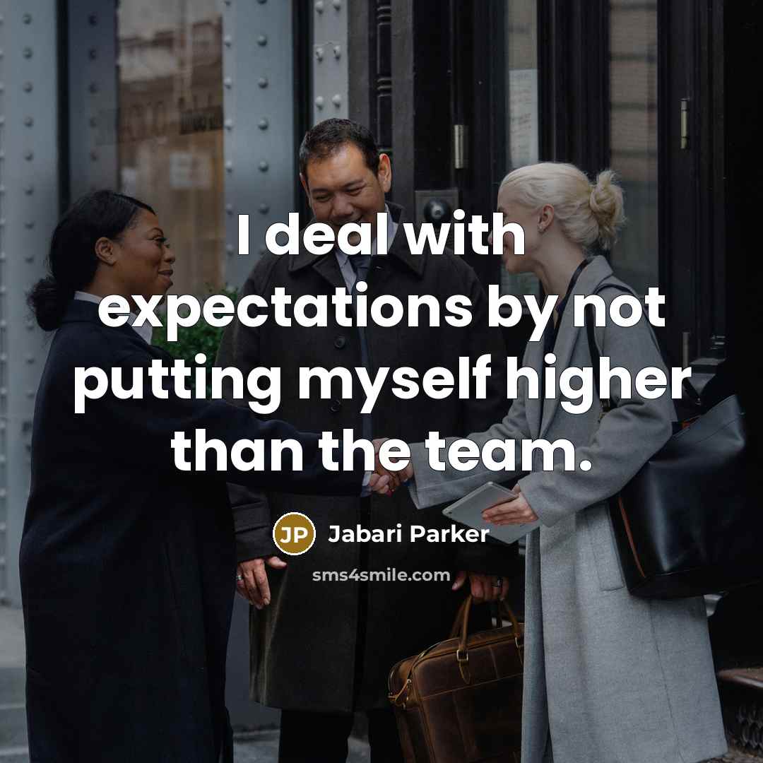 “I deal with expectations by not putting myself higher than…” quote by Jabari Parker