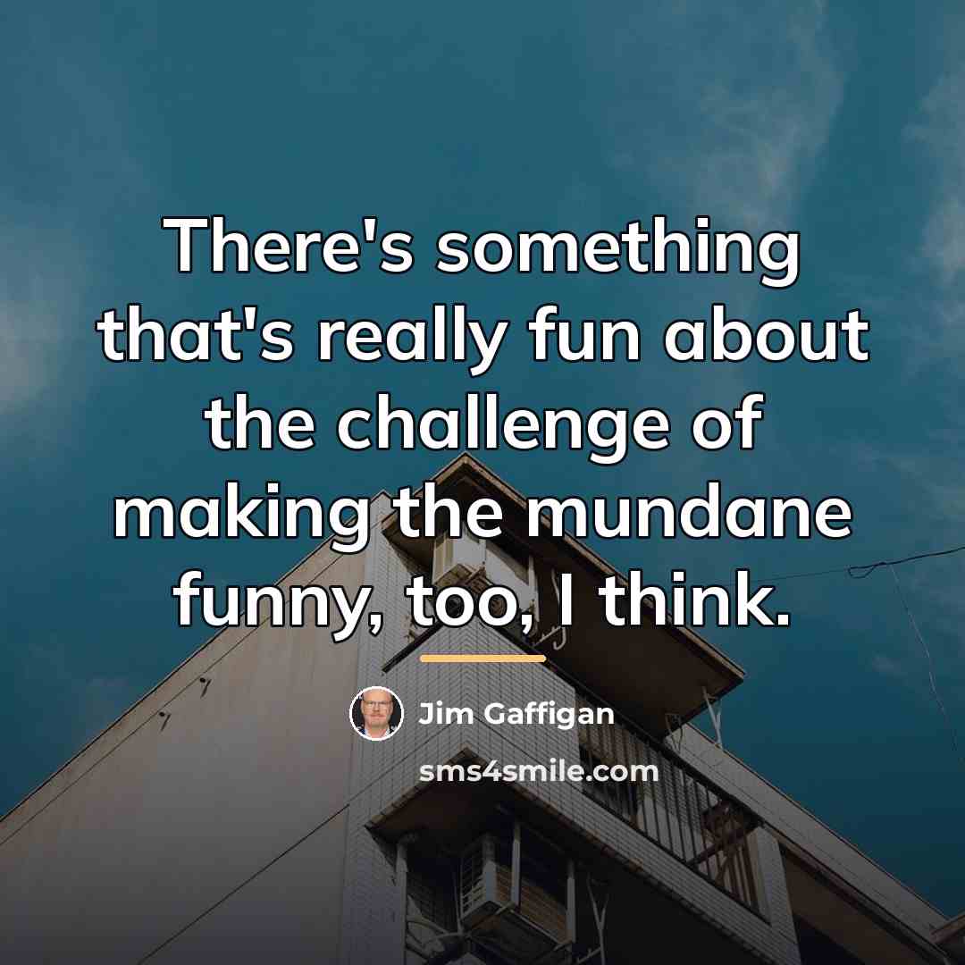 “There's something that's really fun about the challenge of making…” quote by Jim Gaffigan