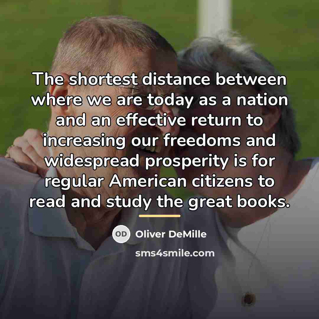 “The shortest distance between where we are today as a…” quote by Oliver DeMille