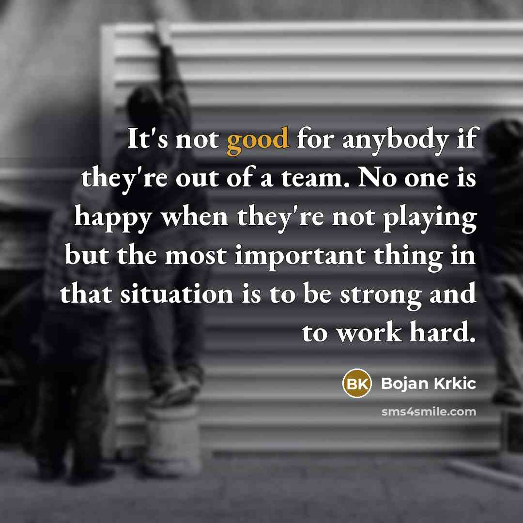 “It's not good for anybody if they're out of a…” quote by Bojan Krkic