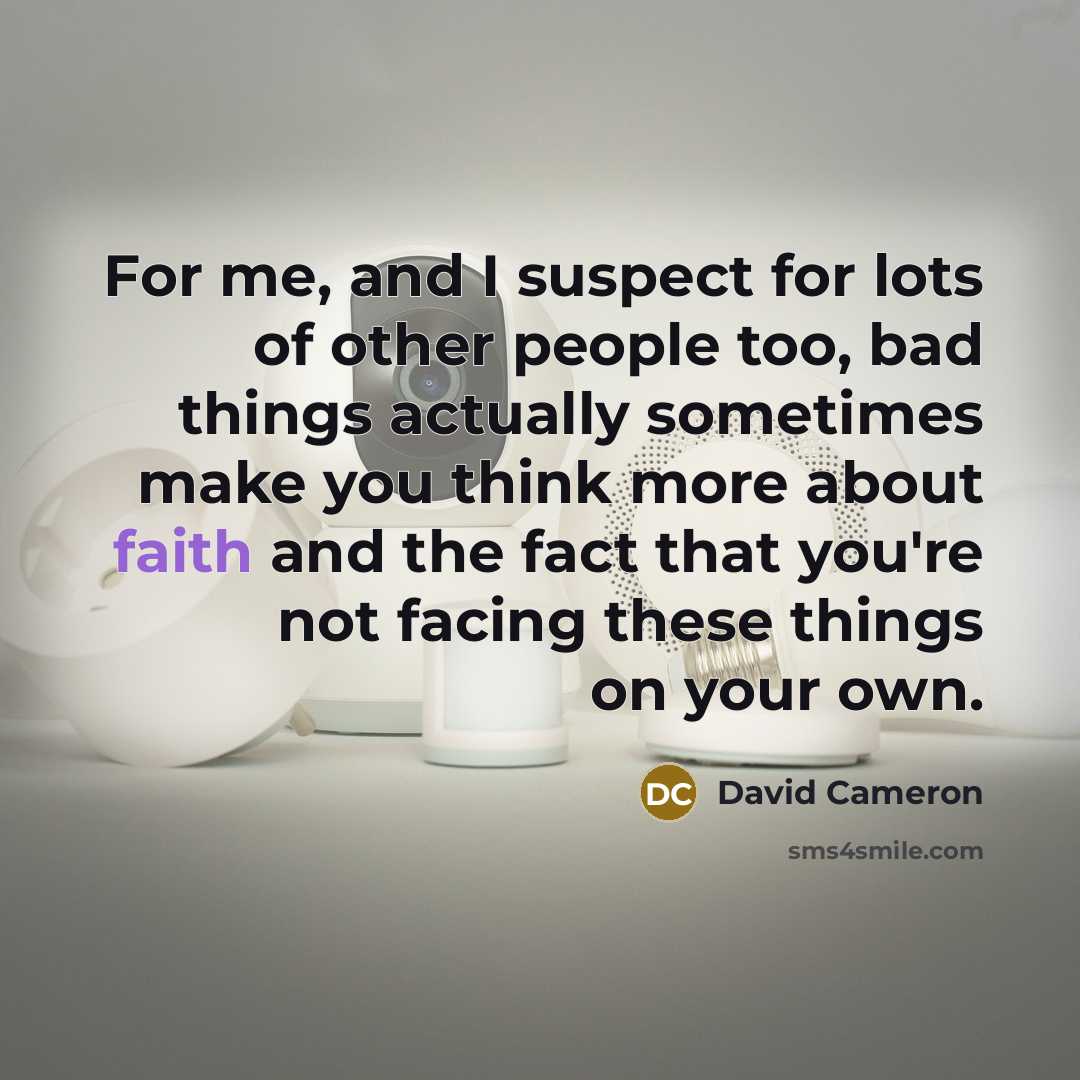 “For me, and I suspect for lots of other people…” quote by David Cameron