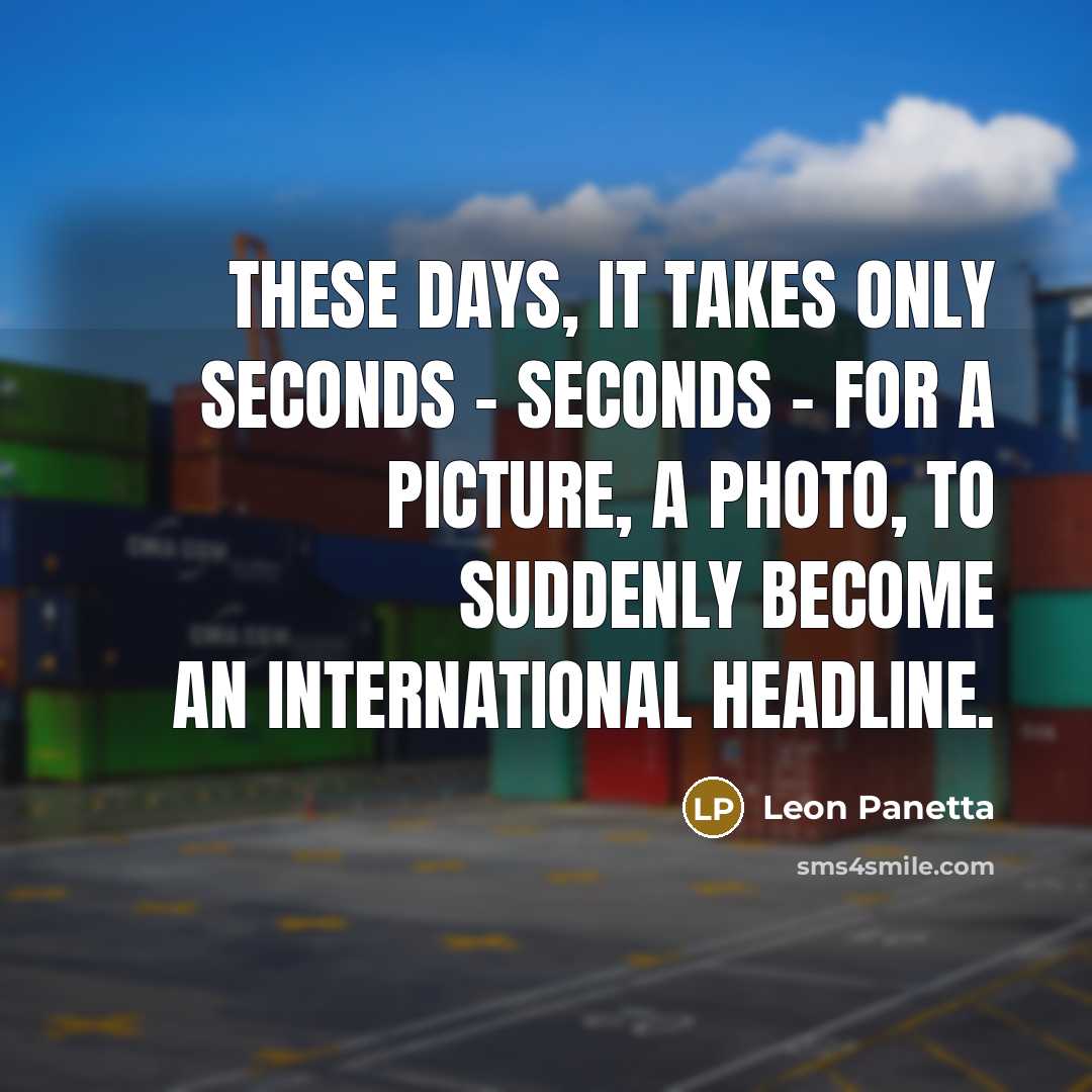 “These days, it takes only seconds - seconds - for…” quote by Leon Panetta