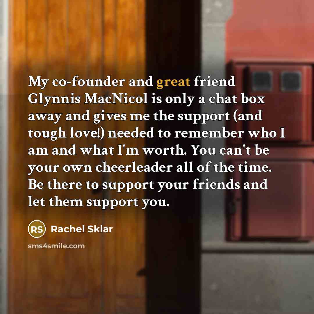 “My co-founder and great friend Glynnis MacNicol is only a…” quote by Rachel Sklar