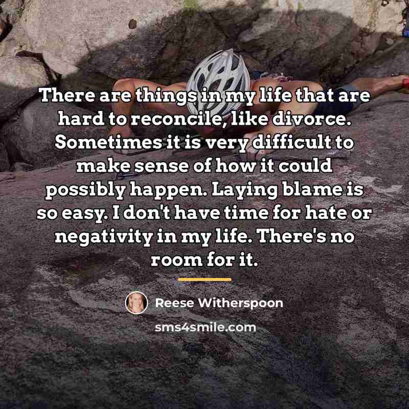 “There are things in my life that are hard to…” quote by Reese Witherspoon