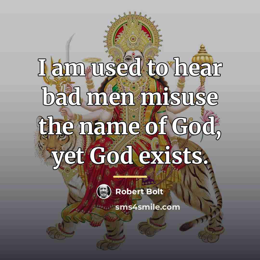“I am used to hear bad men misuse the name…” quote by Robert Bolt