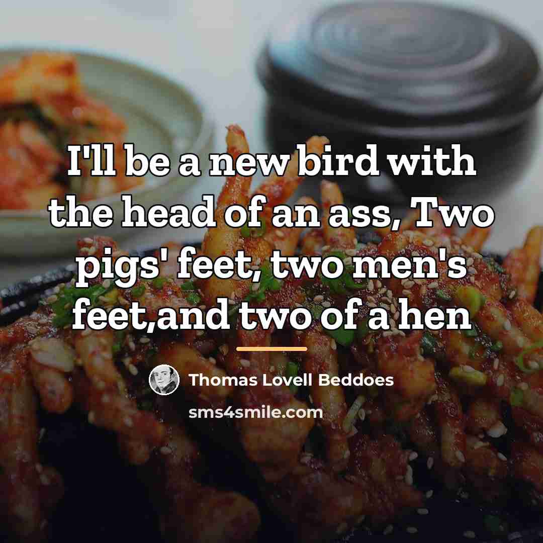 “I'll be a new bird with the head of an…” quote by Thomas Lovell Beddoes
